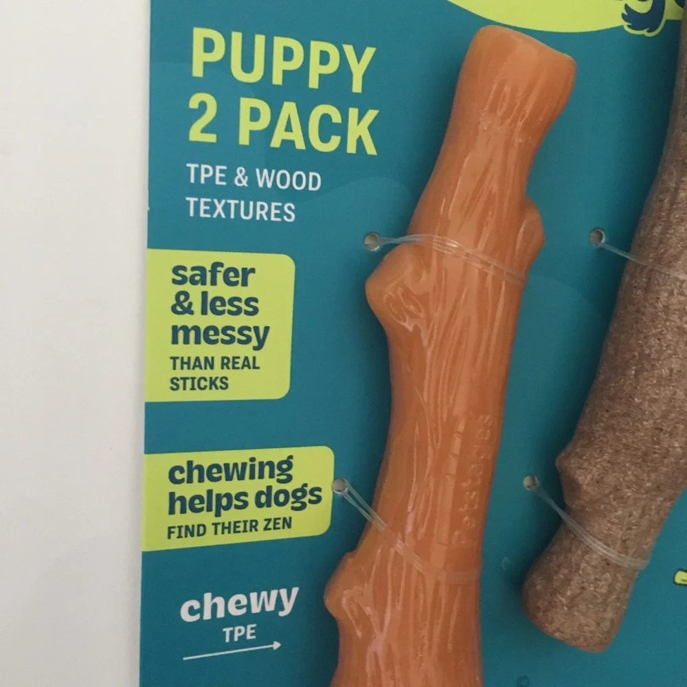 Pupstages Puppy 2-Pack Chew Sticks for Small Dogs NEW